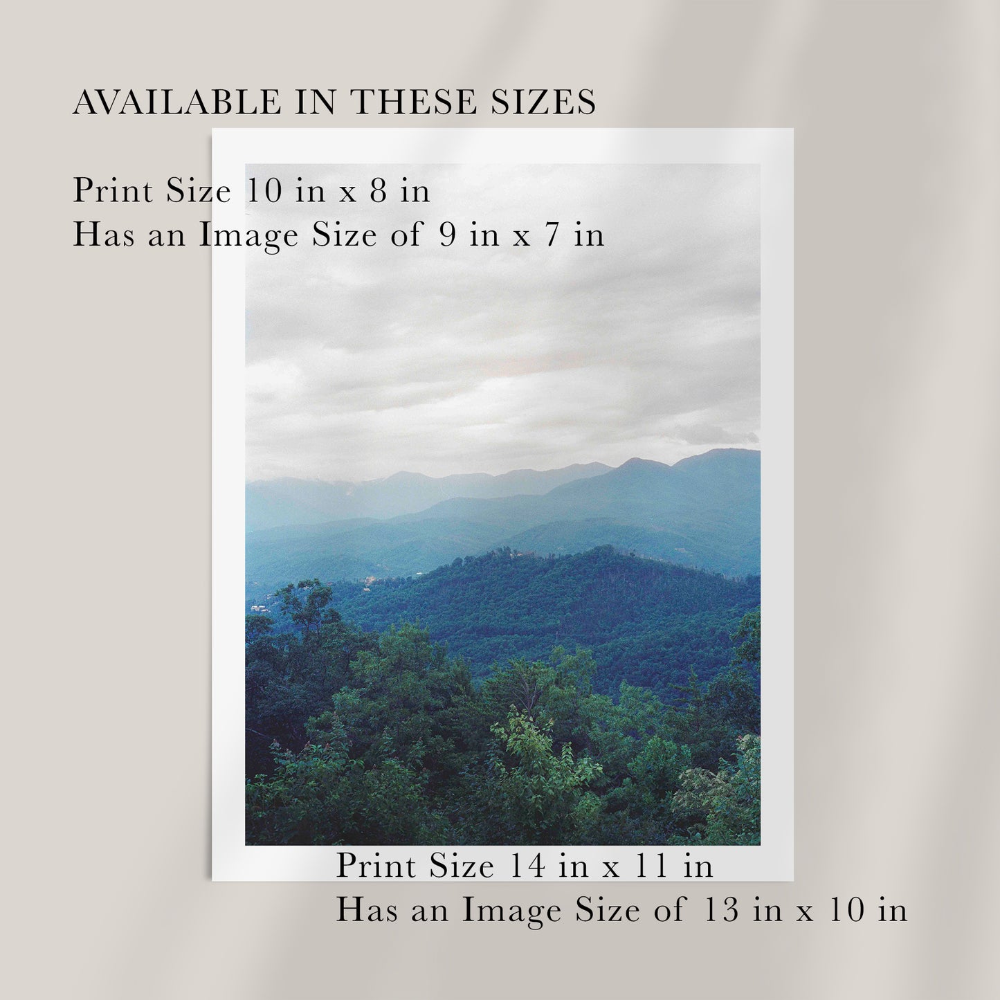 Clouds and Mountains | Open Edition Fine Art Print