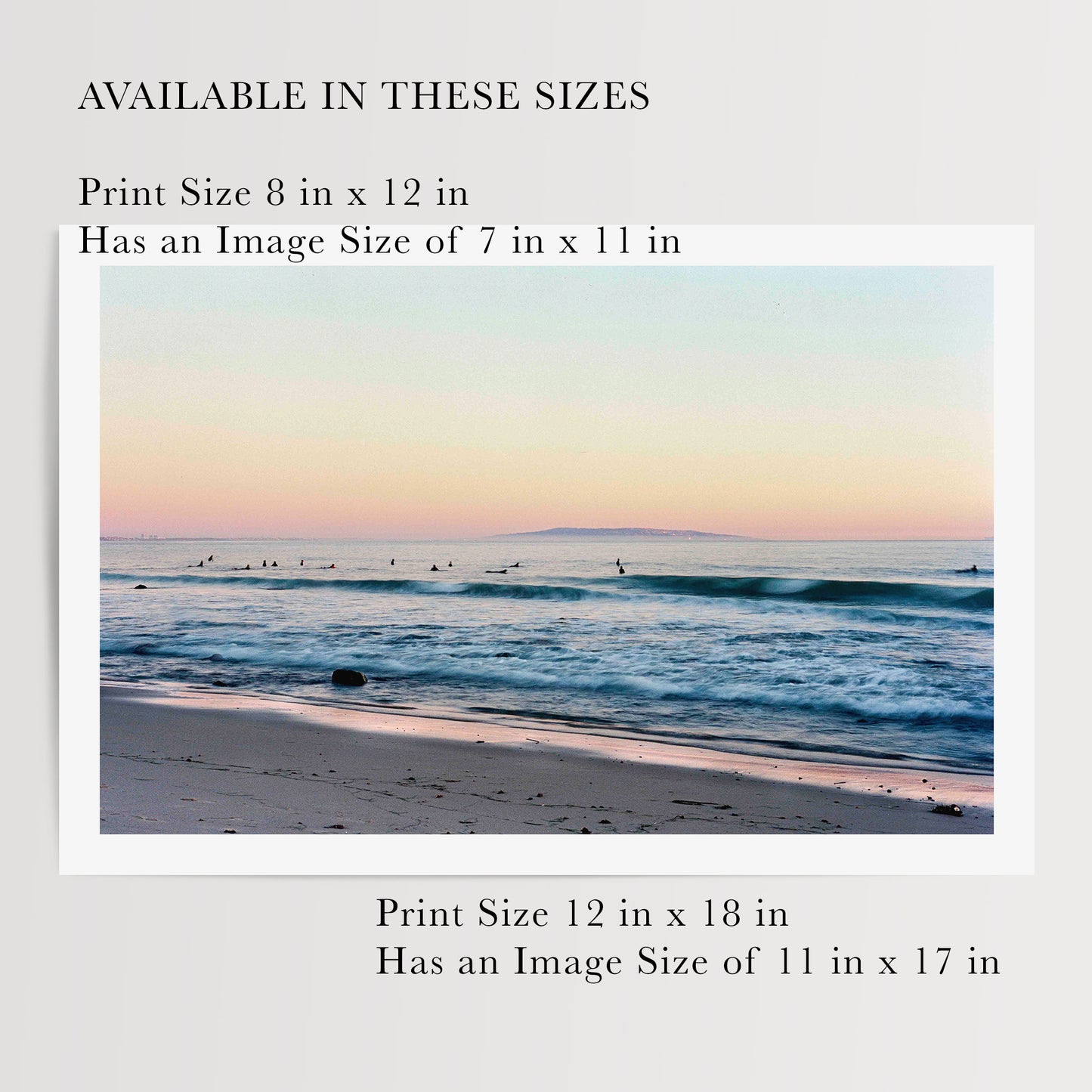 Sunset at Topanga Beach | Open Edition Fine Art Print