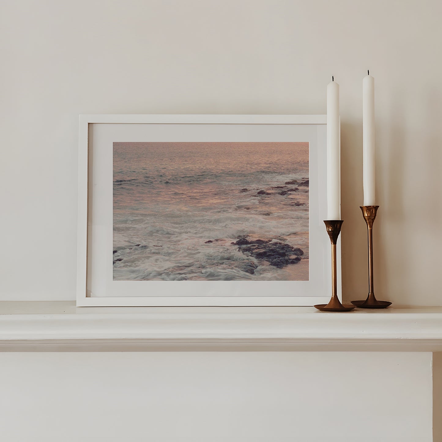 Pink Waves at Sunset | Open Edition Fine Art Print